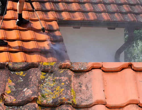 N Nettoyage vapeur basse pression et revêtement d'étanchéité coloré hydrofuge incolore en Moselle